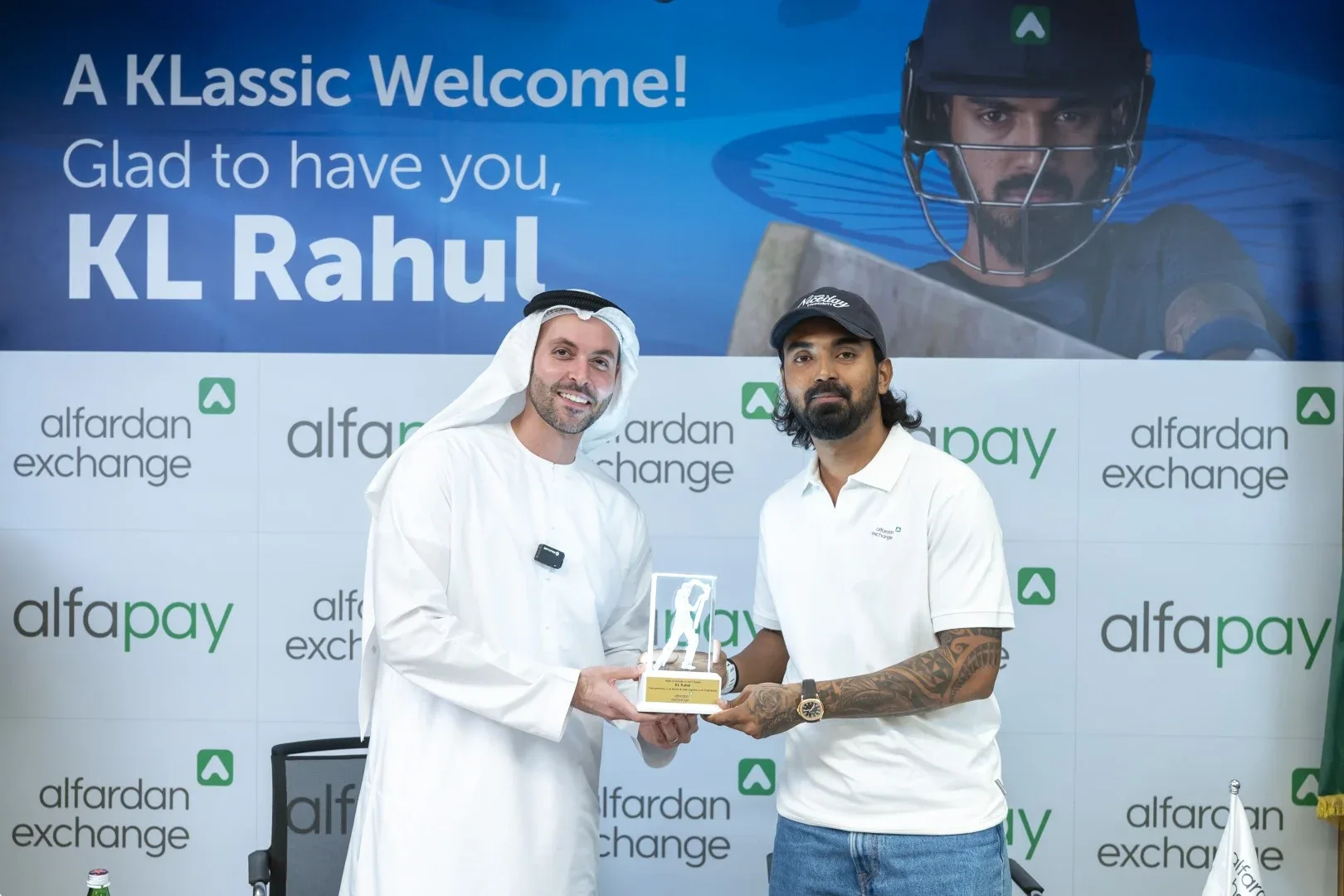 Al Fardan Exchange Welcomes Indian Cricket Icon KL Rahul for an Exclusive Iftar